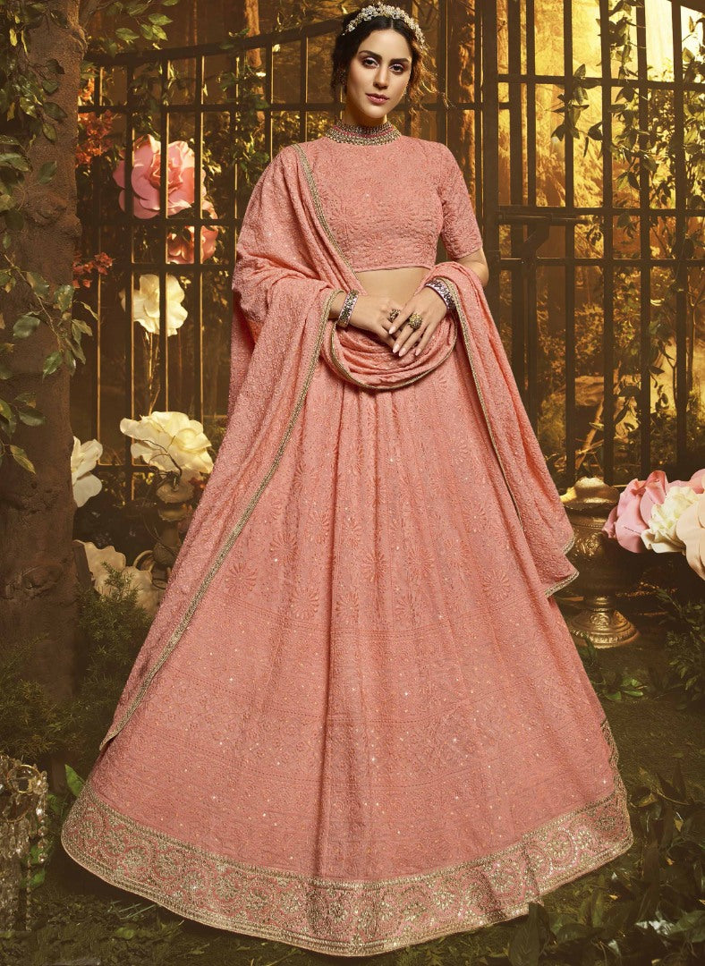 Peach Lehenga deals / Lehnga