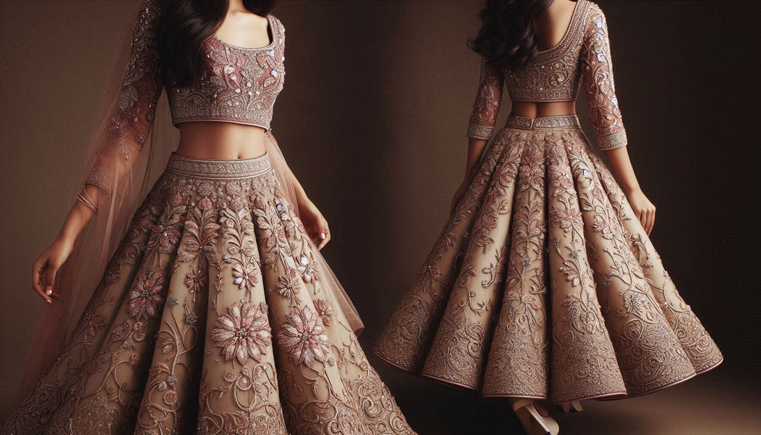 Indo-Western Party Wear The Perfect Crop Top Lehenga