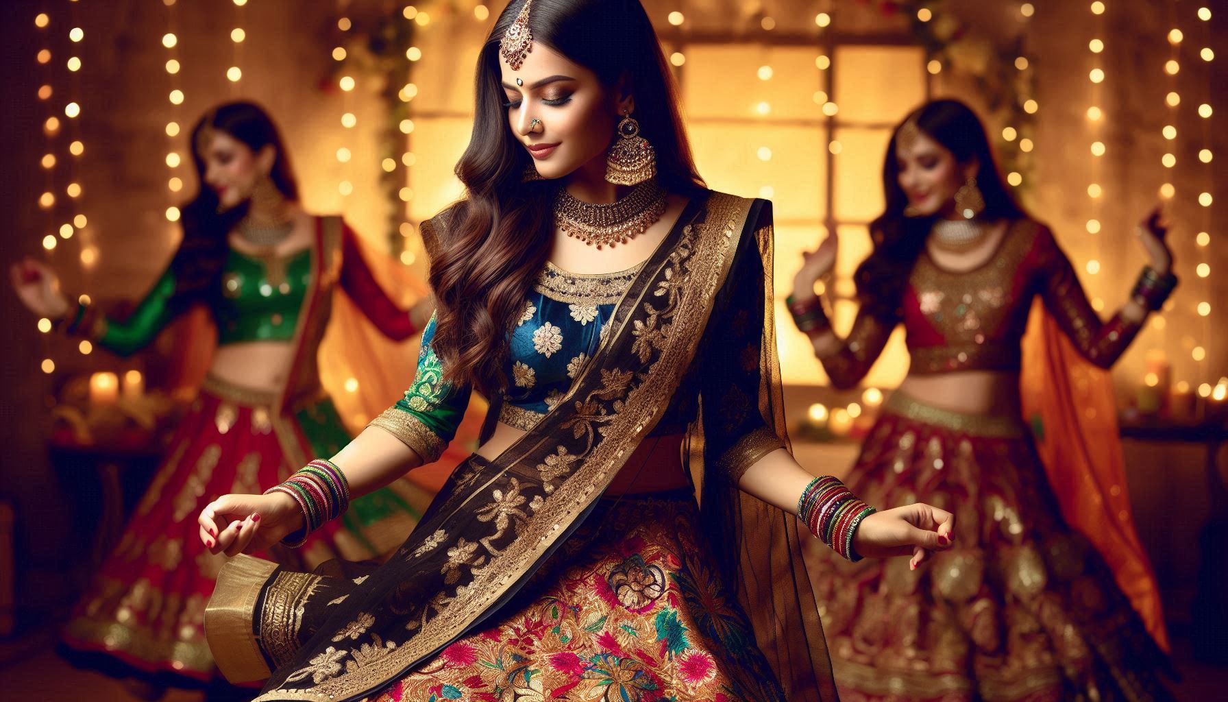 Lehenga choli for dandiya best sale