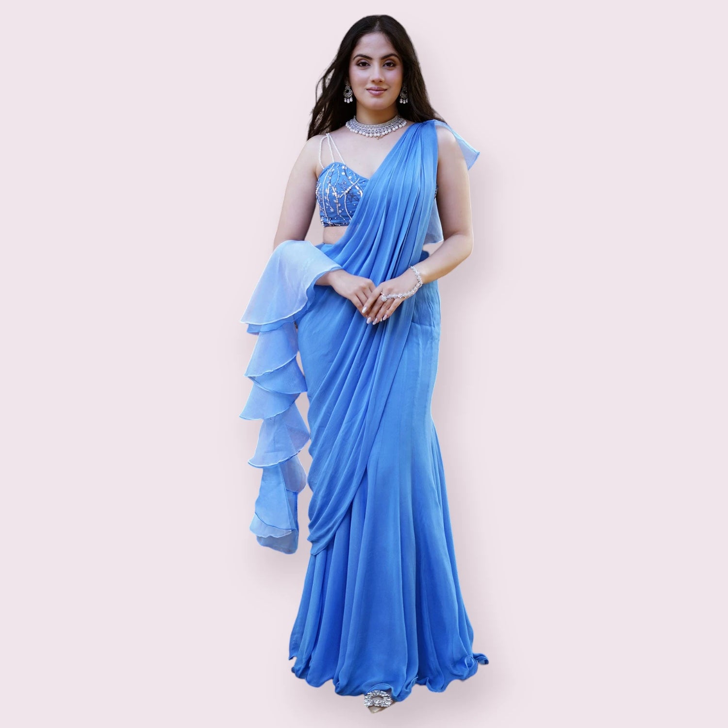 Buy Pre-stitched Draped Ready to Wear Sarees Online