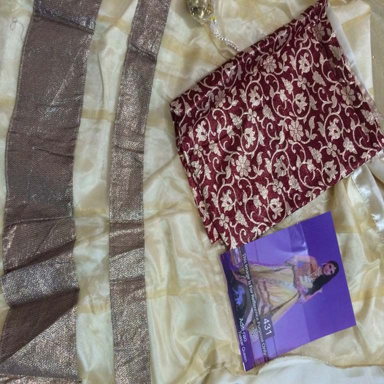 aditi rao cream and maroon bollywood replica lahenga