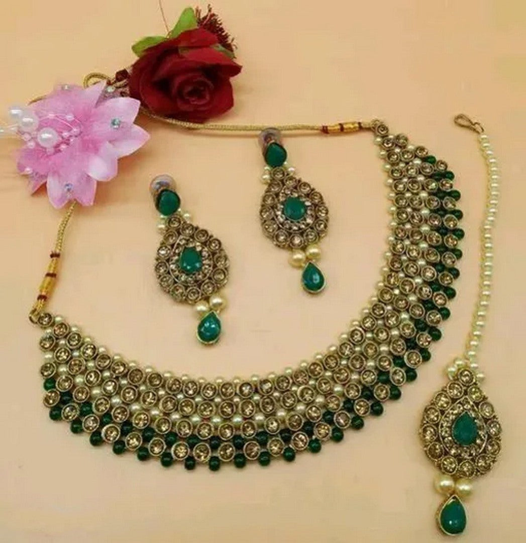 Alloy and Pearl Jewellery Set for Women