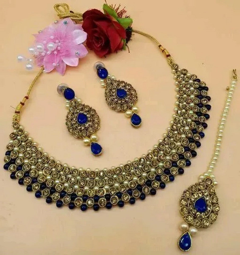 Alloy and Pearl Jewellery Set for Women