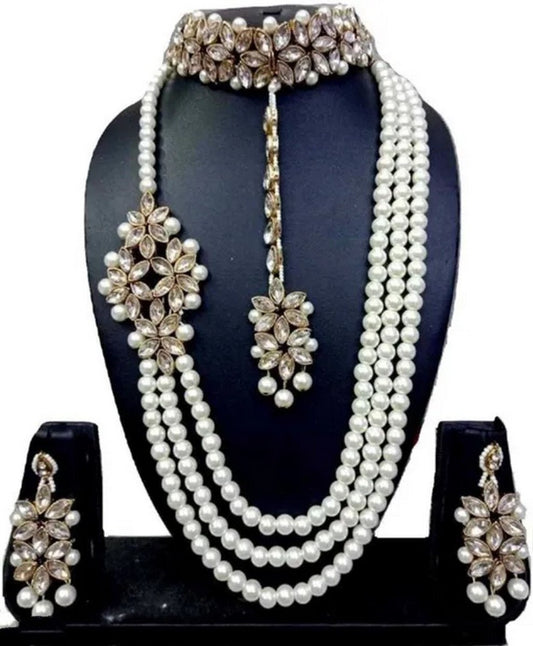Alloy & Pearl Jewellery Sets