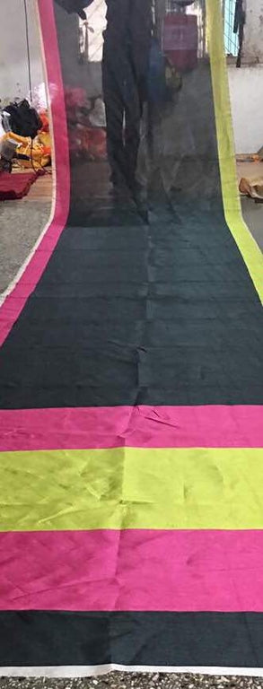 Beautiful Black Plain Festival Saree