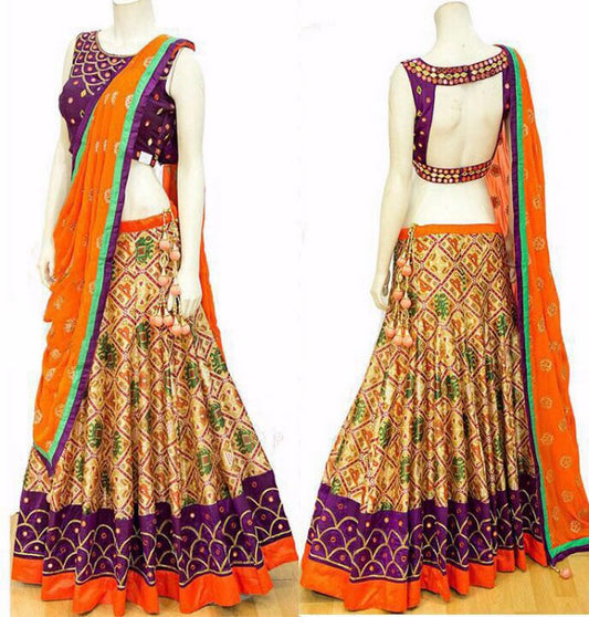 Beautiful Golden embroidered any festival lehenga