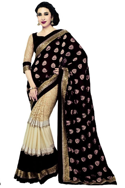 Beautiful gorgeous black saree