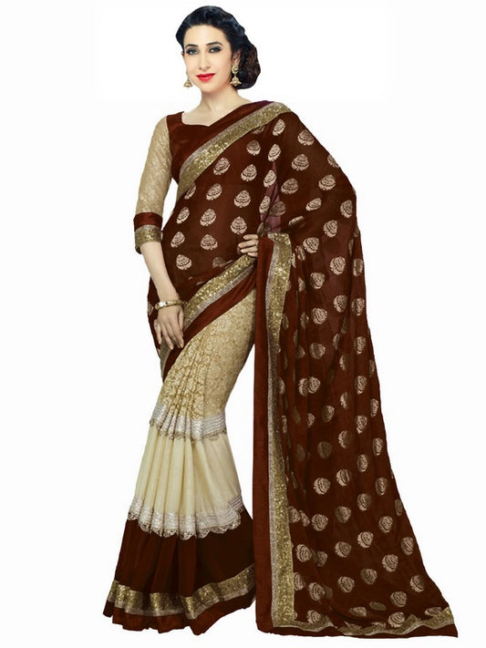 Beautiful gorgeous coffee saree