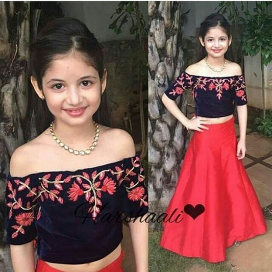 Beautiful harshali red lehenga