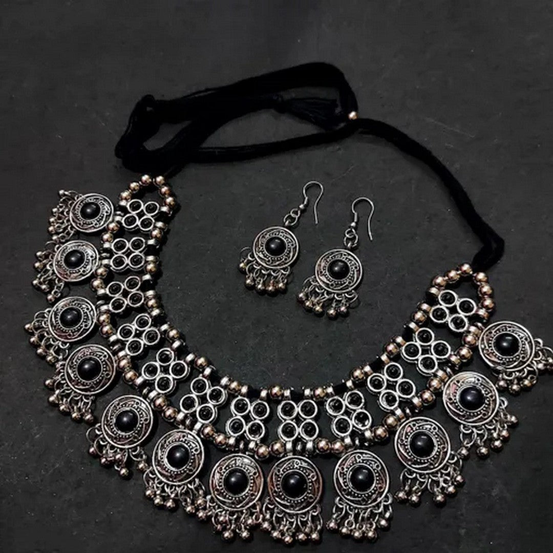 Oxidised Silver Jewellery Set