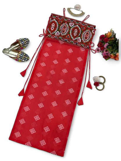 Red stylish indowestern fancy kurti