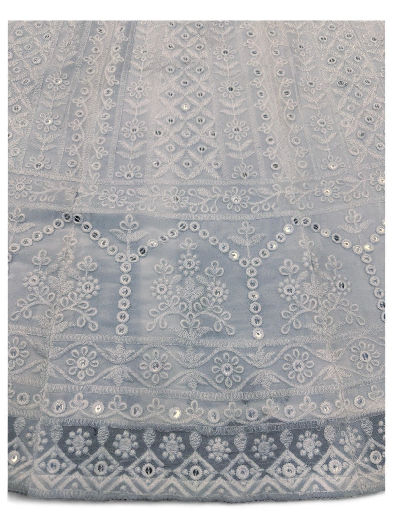 White heavy work wedding lehenga choli