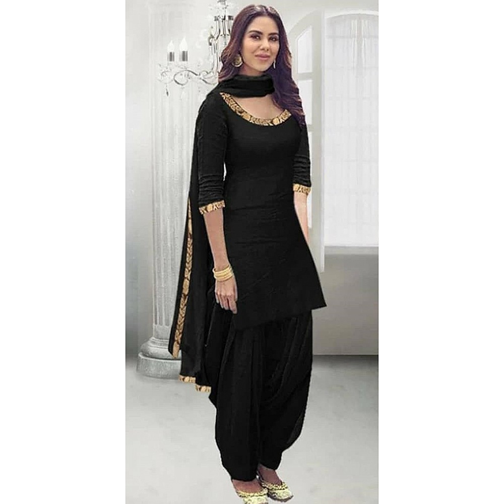 Party Wear Indian Pakistani Punjabi Black Silk Salwar Kameez Kurta Shalwar  Suits | eBay
