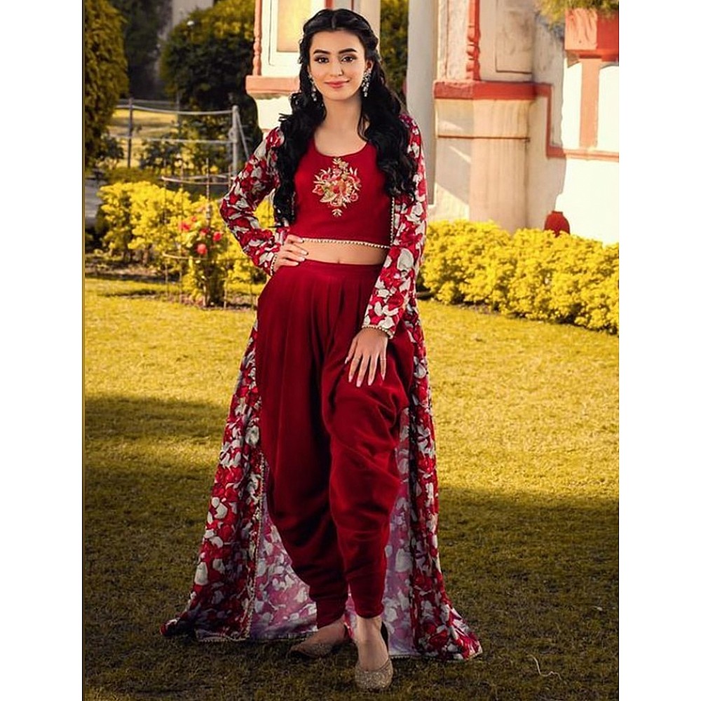 dhoti salwar with frock suit