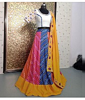 Multicolor bandhni printed festival wear lehenga choli
