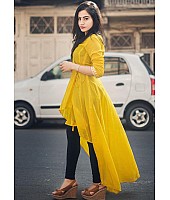 Yellow cotton kurti