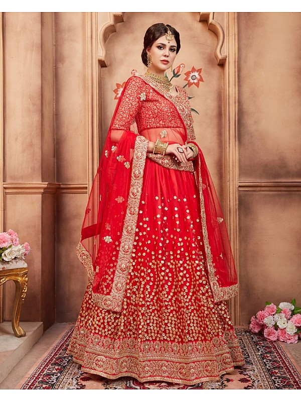Red Lehenga - Buy Red Bridal Lehenga Cholis Online - Kalki Fashion-sgquangbinhtourist.com.vn