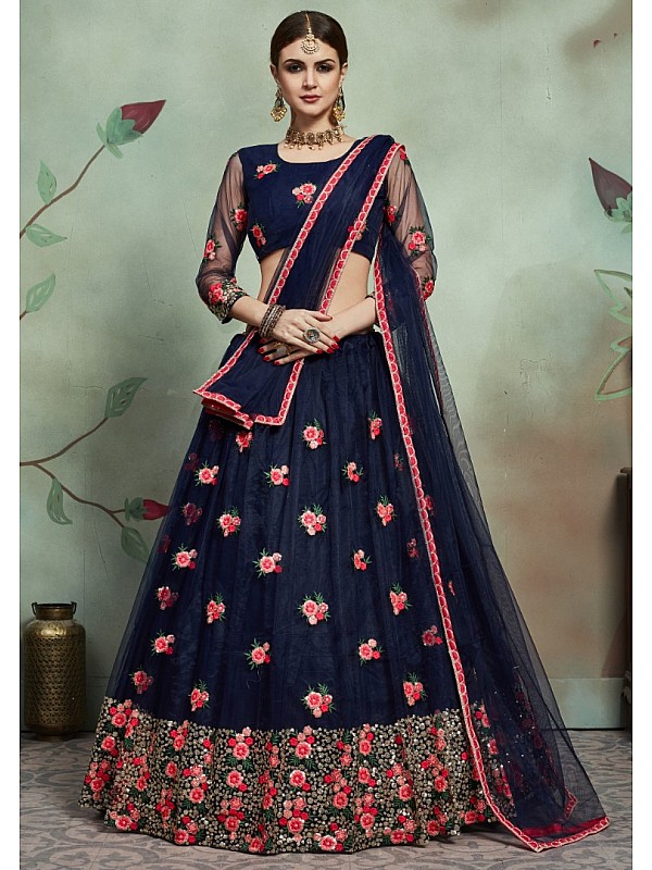 Gorgeous hot pink lehenga with blue dupatta. See more on wedmegood.com  #wedmegood #in… | Lehenga color combinations, Indian bridal outfits, Indian  designer outfits