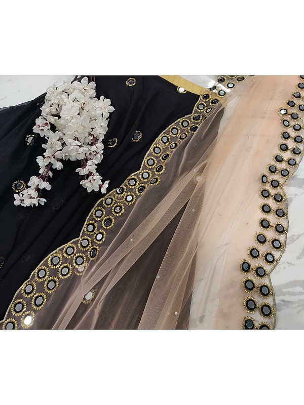 Organza Silk Embroidery Work Lehenga – Pearl Sarees | Divas Of India