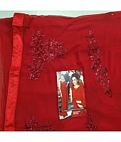 kajal agarwal beautiful red saree