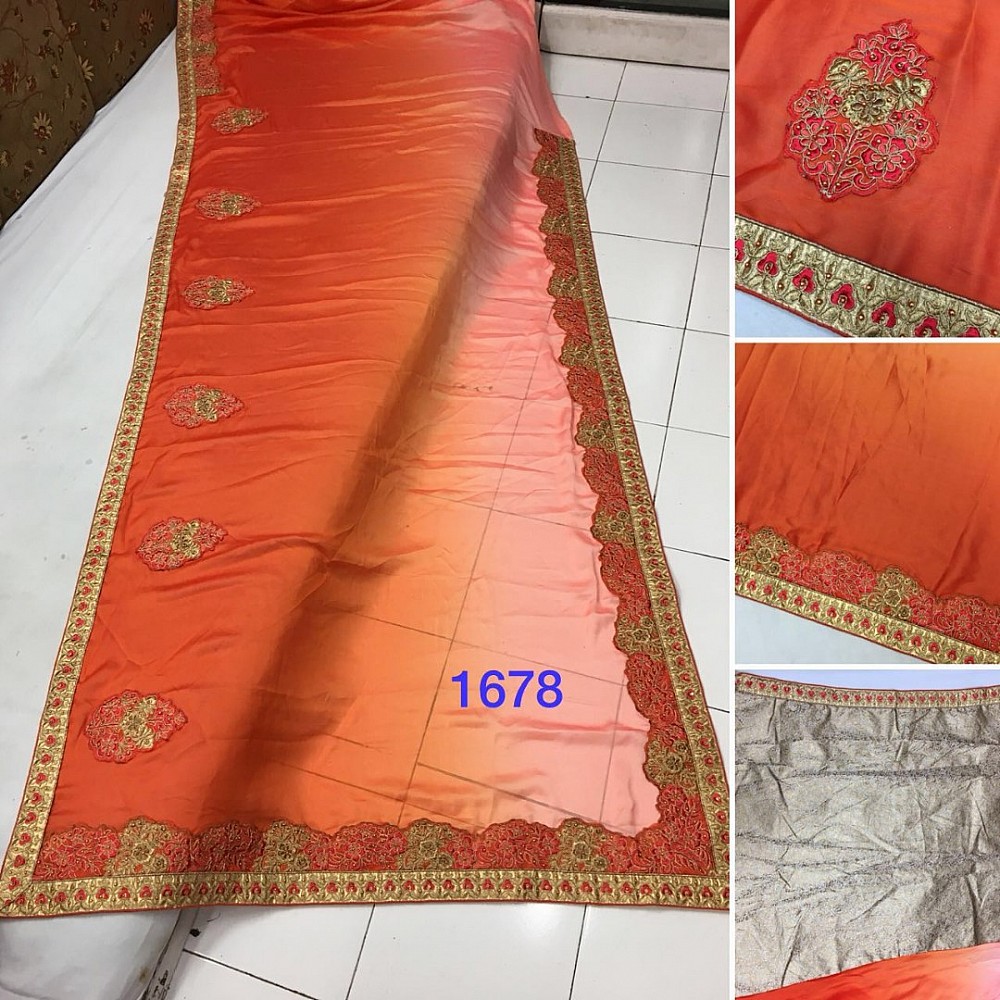 multicolored rangoli silk designer embroidered wedding saree