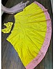 Yellow tapeta silk mirror work festive lehenga choli