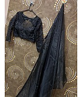 deepika padukon Black partywear saree