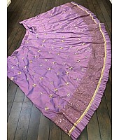 purple tapeta silk embroidered wedding lehenga