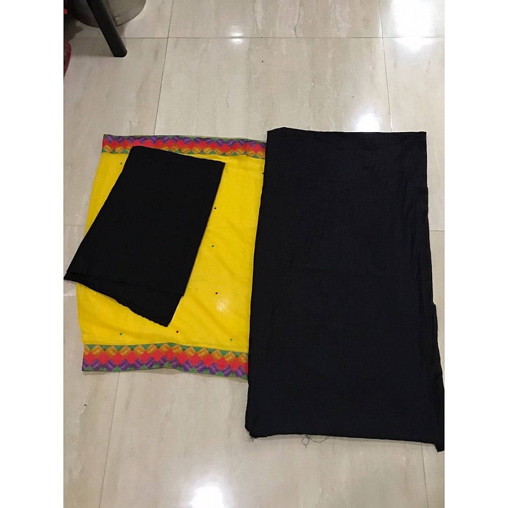 Stylist Black Plain Any festival Salwar suit