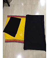 Stylist Black Plain Any festival Salwar suit