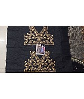 bollywood style heavy embroidered black ceremonial lehenga