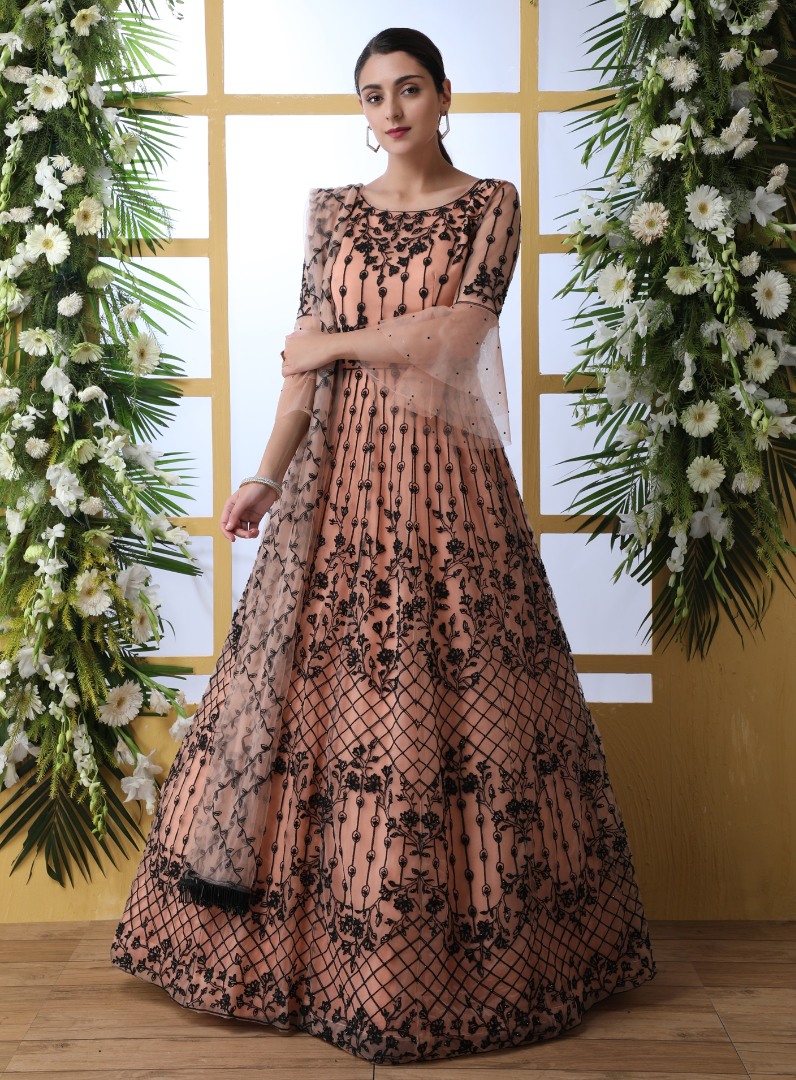 Net Gown for Women Party Wear for Ceremony|Wedding Reception Gown-hancorp34.com.vn