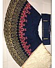 Navy blue multi thread embroidered lehenga choli