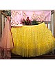 Yellow sequence and thread worked wedding lehenga choli