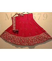 Red star silk beautiful embroidered wedding lehenga choli