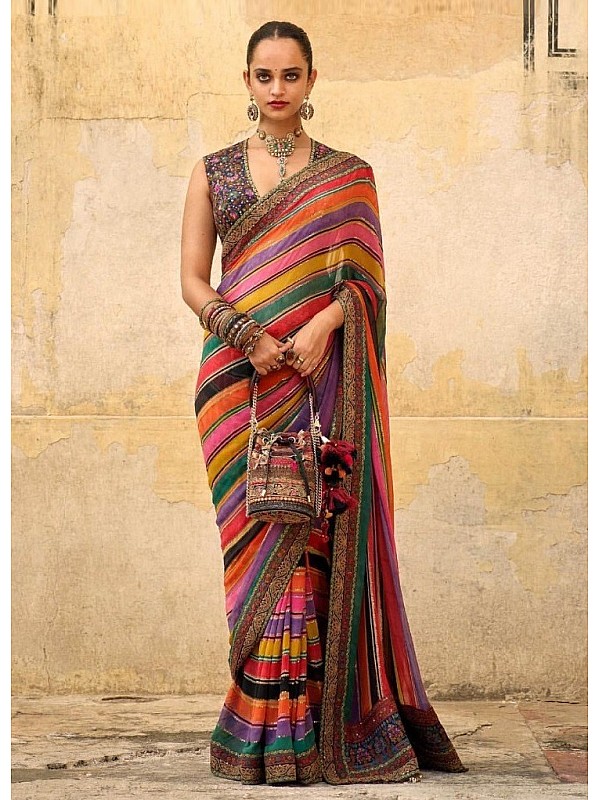 Multi Color Sarees Online | Buy Dual Colour Saris @ Best Prices