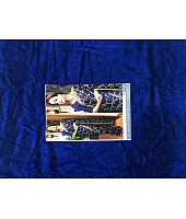 Dark blue sana silk embroidered stylist partywear saree