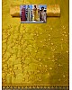 yellow mono net embroidered ceremonial saree