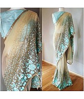 Design embroidered ceremonial saree