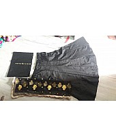 Designer black lehenga with heavy embroidered dupatta