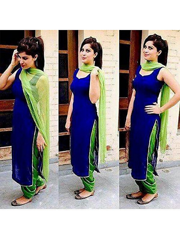 Women's Punjabi Patiyala Salwar Suits Ready to Wear Heavy Designer Patiala  Dress | eBay