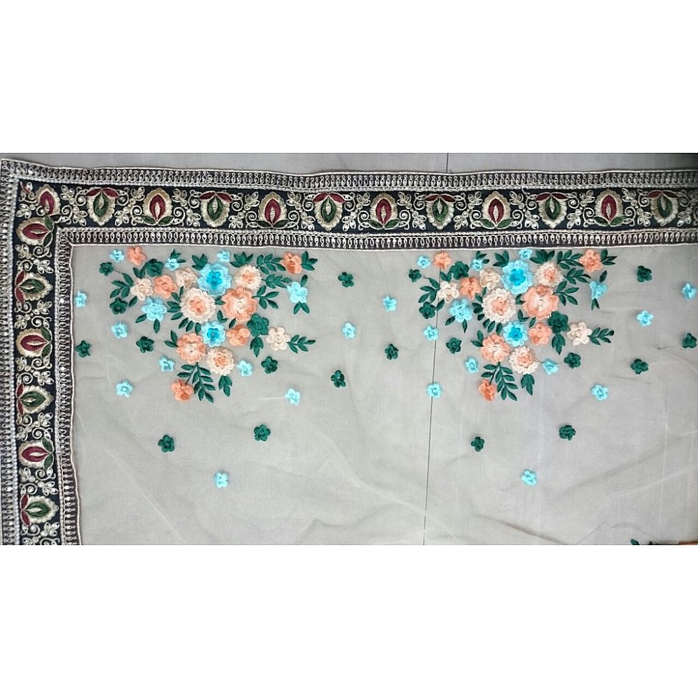Beautiful bollywood style embroidered stylist saree