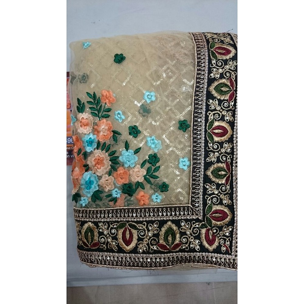 Beautiful bollywood style embroidered stylist saree