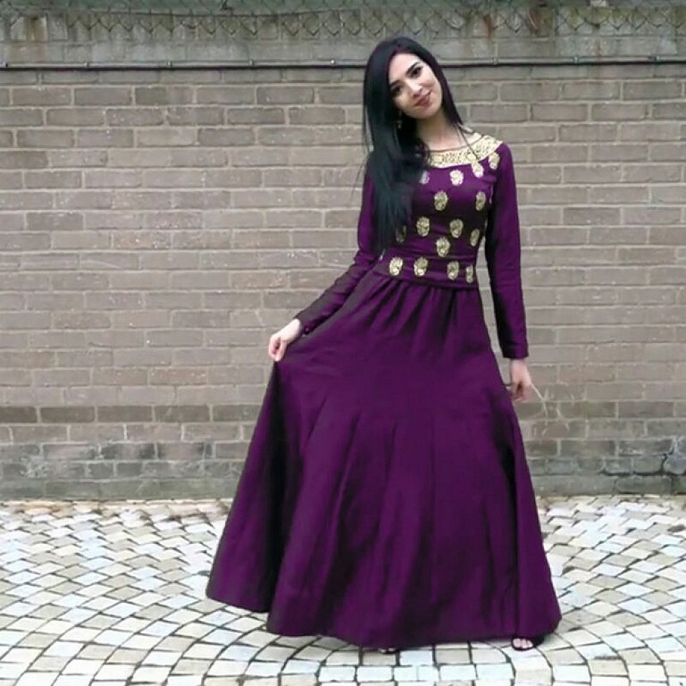 Beautiful Coffee embroidered Ceremonial Anarkali Suit