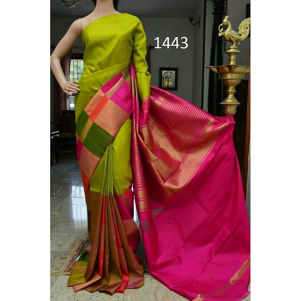 Beautiful Multicolor Printed Ceremonial Saree