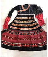 Bollywood style black and red anarkali suit