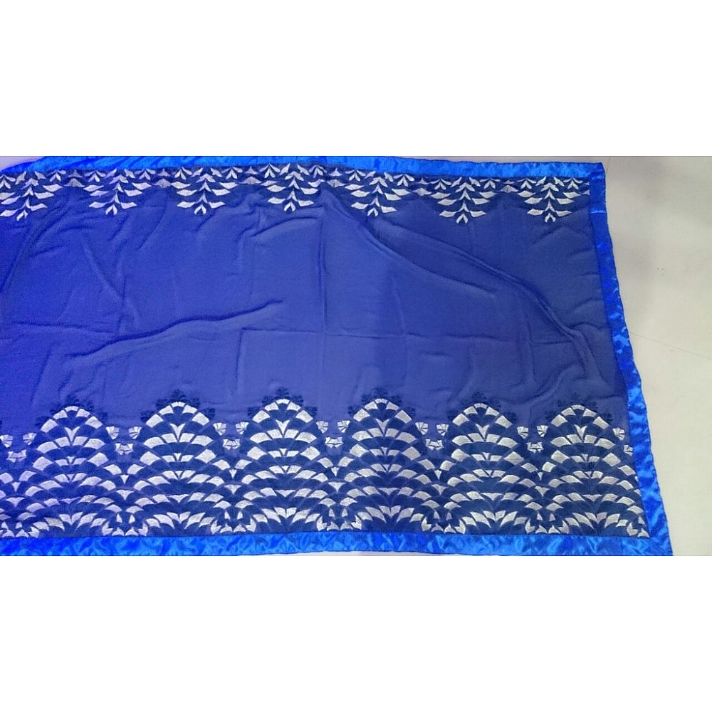 Bollywood style fancy blue saree