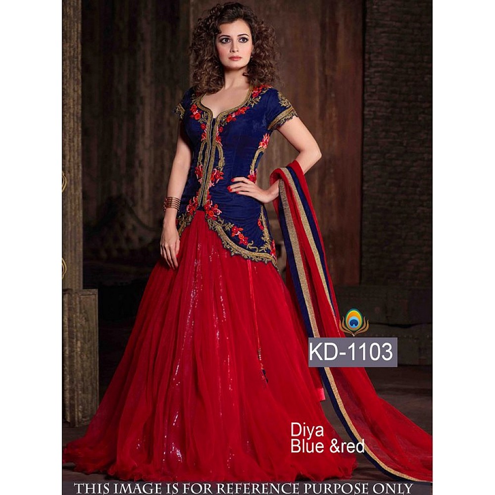 bollywood style gorgeous red suit