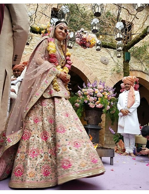 Bollywood style heavy work bridal lehenga