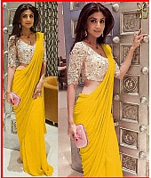 Bollywood style multicolor partywear saree